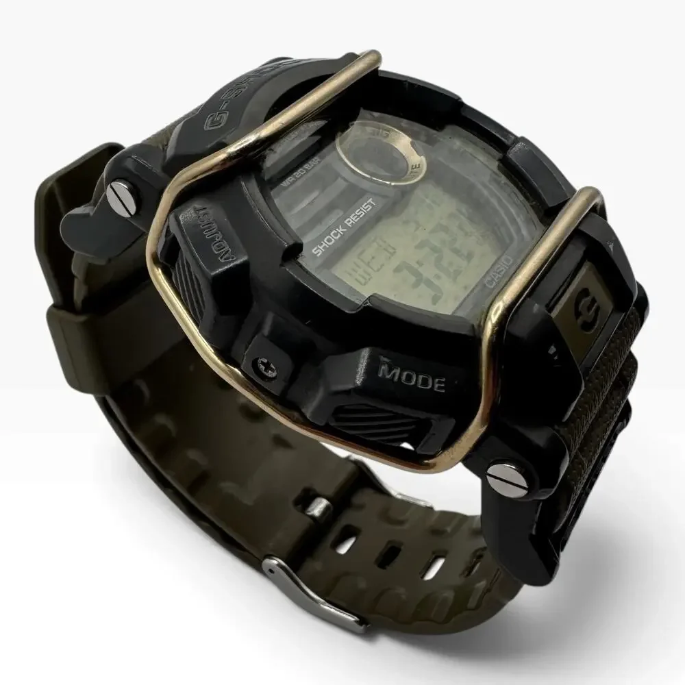 Casio G-Shock GD-400-9 Olive Green Gold Digital Watch 3434 200M